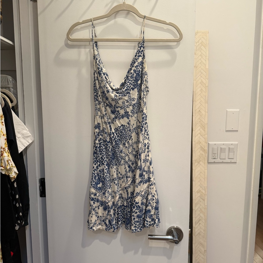 Free People Blue and White Floral Dress